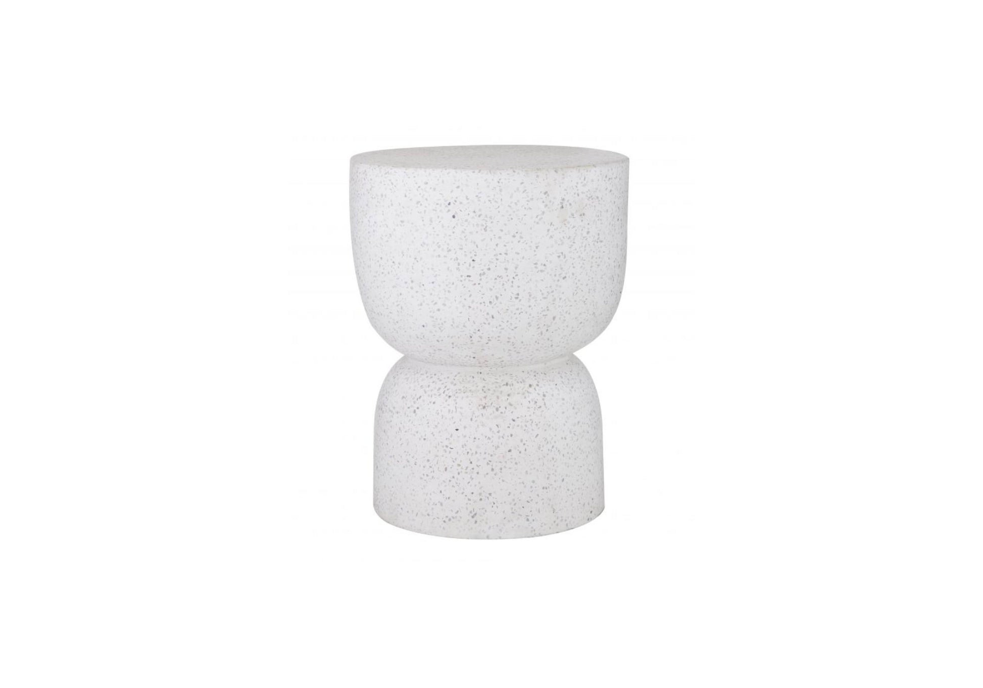 Kaia Side Table - White/Terrazzo image 0