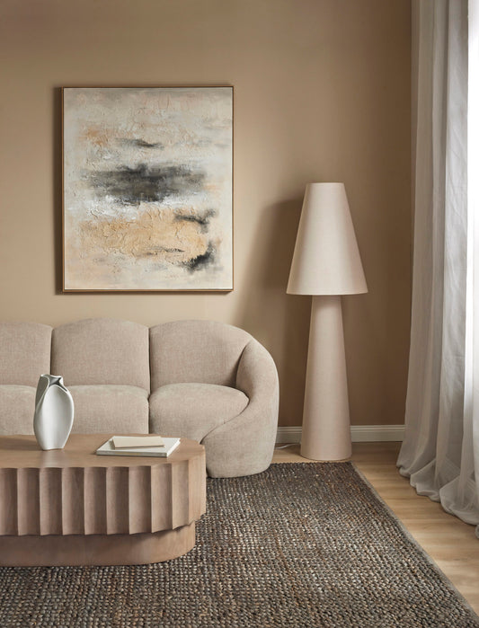 Carrington Linen Floor Lamp