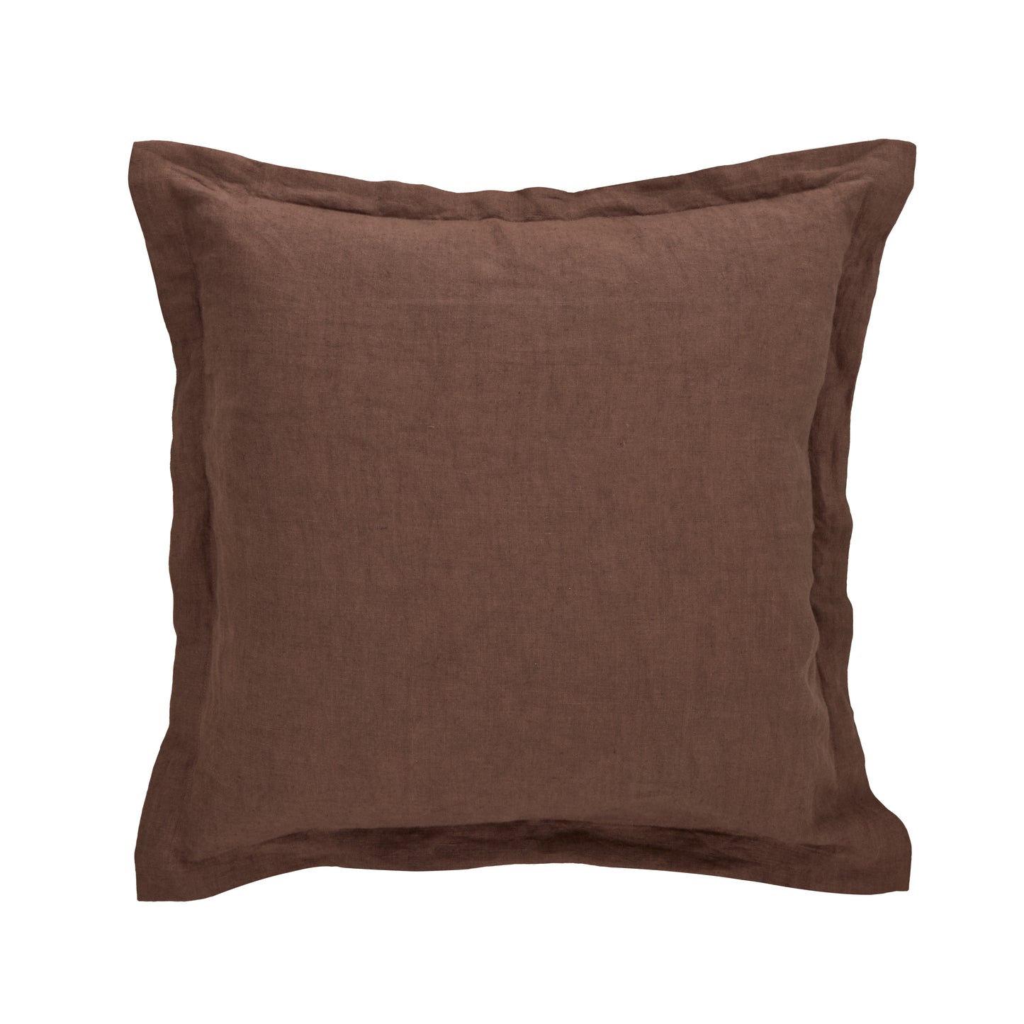 Cove Linen Cushion Chocolate