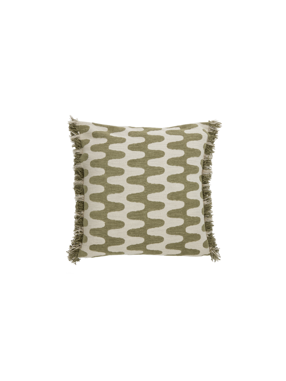 Nash Abstract Cushion Green