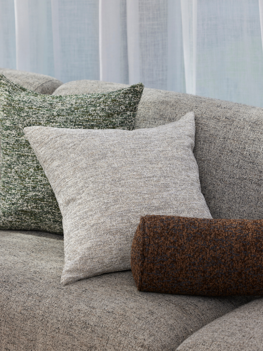 Koba Boucle Bolster Cushion Brown
