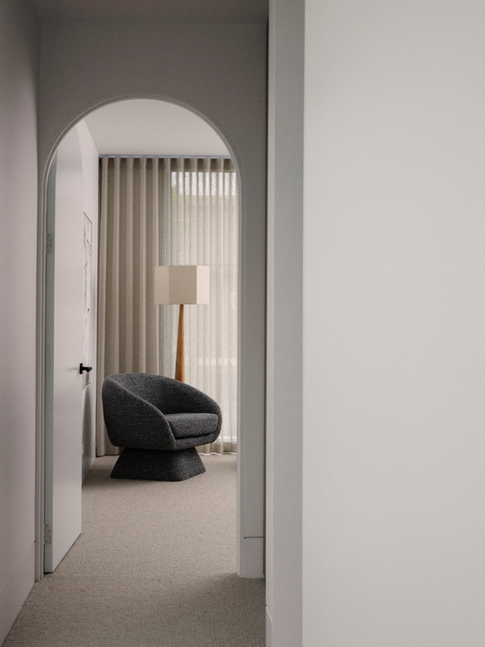 Lucca Swivel Chair - Grey