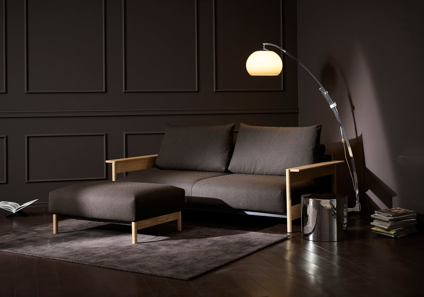 Malloy Wood Ottoman