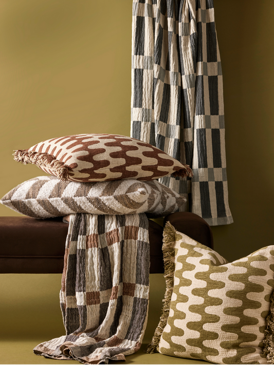 Arlow Muslin Throw Rust Multi