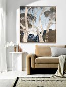 Up There I - Oak Box Frame Canvas