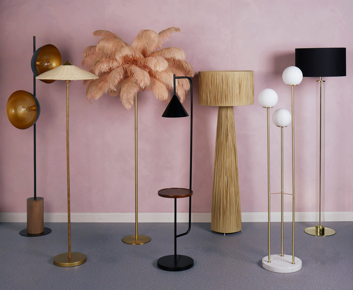 Timber Shelf Floor Lamp