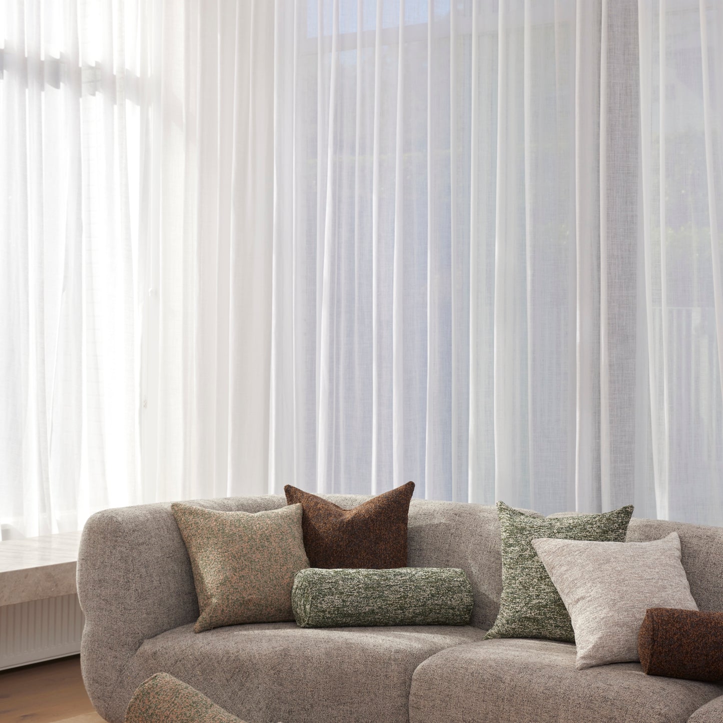 Koba Boucle Bolster Cushion Green