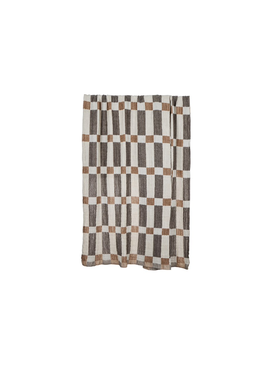 Arlow Muslin Throw Rust Multi