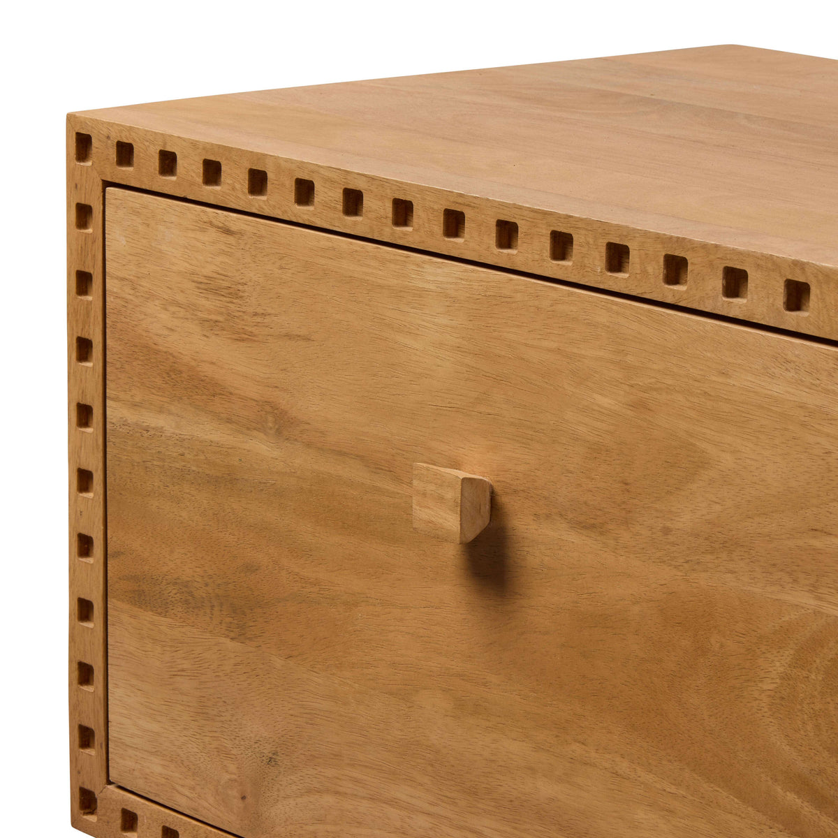Vero Bedroom Side Table Honey Oak